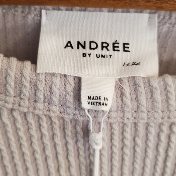 Andree Oversized Waffle Knit Top - Taupe Beige - Picture 2 of 6